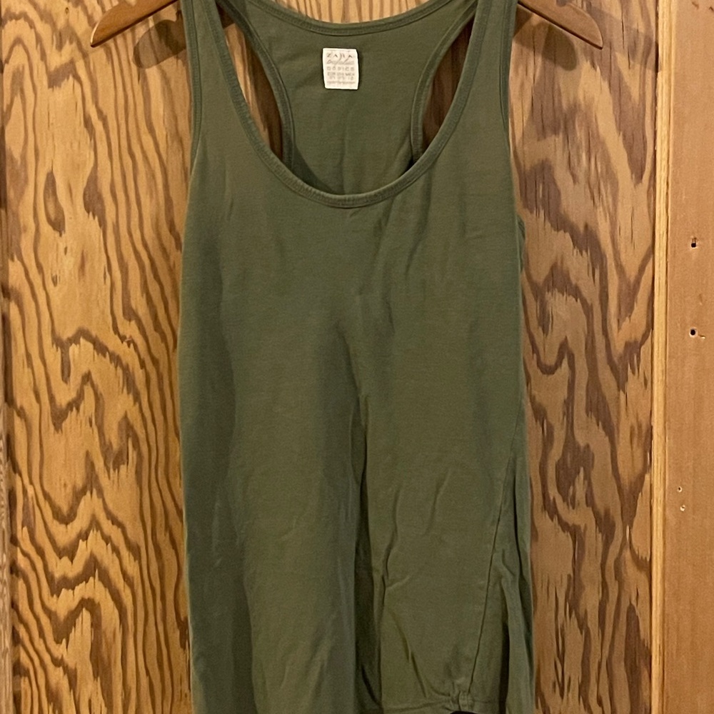 Zara Dark Green Tank Top